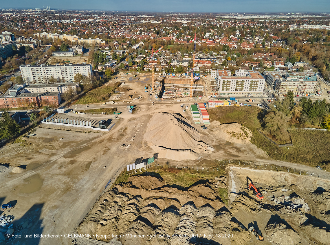 13.11.2020 - Piederstorfer Gelände und Alexisqaurtier am Karl-Marx-Ring in Neuperlach